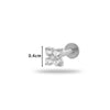 Wholesale Titanium Alloy Geometric Style Electroplated Ear Bone Nail Puncture Jewelry