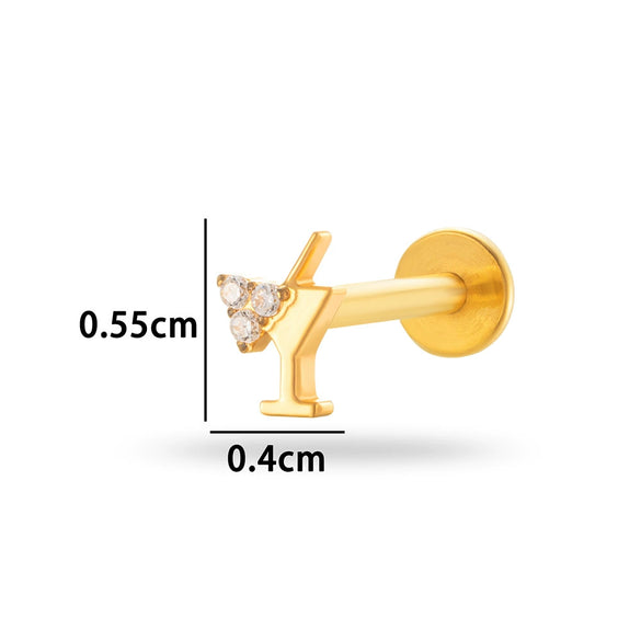 Wholesale Titanium Alloy Geometric Style Electroplated Puncture Jewelry For Women