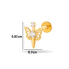 Wholesale Titanium Alloy Geometric Style Electroplated Puncture Jewelry For Women