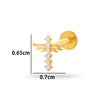 Wholesale Titanium Alloy Geometric Style Electroplated Puncture Jewelry For Women