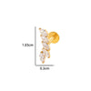 Wholesale Titanium Alloy Heart Shape Electroplated Women's Cartilage Puncture Earrings