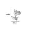 Wholesale Titanium Alloy Heart Shape Electroplated Women's Cartilage Puncture Earrings