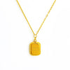 Wholesale Titanium Steel Alloy Geometric Pattern Cross Chain Necklace With Electroplated Simple Pendant For Women