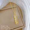 Wholesale Titanium Steel And Copper Animal Zodiac Cartoon Minimalist Full Diamond Unisex Necklace