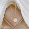 Wholesale Titanium Steel And Copper Diamondencrusted Geometric Fourleaf Flower Women's Necklace