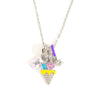 Wholesale Titanium Steel And Copper Necklace For Women With Square Zircon Pendant And Electroplating Treatment