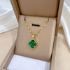Wholesale Titanium Steel And Copper Necklace With Geometric Pattern And Diamond Microinlaid And Electroplating For Unisex