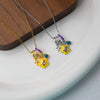Wholesale Titanium Steel And Copper Pendant Necklace For Women With Diamond Shape And Square Zircon Electroplating Design