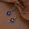 Wholesale Titanium Steel And Copper Star Pendant O Word Chain Necklace With Electroplating Fashion And Minimalist Style