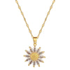 Wholesale Titanium Steel And Copper Women's Necklace With Geometric Shapes And Micro Diamond Inlay In Light Luxury And Cartoon Style