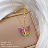 Wholesale Titanium Steel And Copper Women's Necklace With Geometric Shapes And Micro Diamond Inlay In Light Luxury And Cartoon Style
