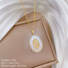 Wholesale Titanium Steel And Copper Women's Necklace With Geometric Shapes And Micro Diamond Inlay In Light Luxury And Cartoon Style