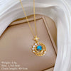 Wholesale Titanium Steel And Copper Women's Necklace With Geometric Shapes And Micro Diamond Inlay In Light Luxury And Cartoon Style