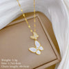 Wholesale Titanium Steel And Copper Women's Necklace With Geometric Shapes And Micro Diamond Inlay In Light Luxury And Cartoon Style