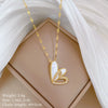 Wholesale Titanium Steel And Copper Women's Necklace With Geometric Shapes And Micro Diamond Inlay In Light Luxury And Cartoon Style