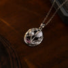 Wholesale Titanium Steel And Copper Women's Vintagestyle Threedimensional Flower Pendant Necklace With Embossed Design And Electroplating