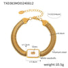 Wholesale 316L Stainless Steel And Glass Inlaid Geometric Square Necklace And Bracelet With Electroplating