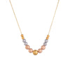 Wholesale Titanium Steel And Stainless Steel Beaded Chain Necklace Retro Geometric Electroplated Design For Women