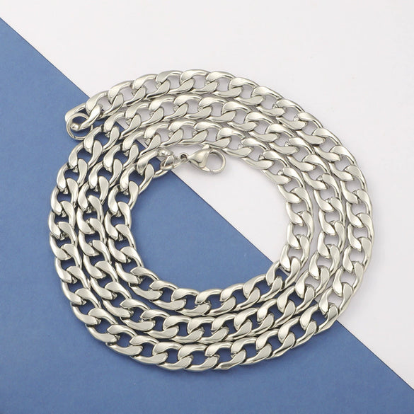 Wholesale Titanium Steel And Stainless Steel Cross Ushape Hip Hop Style Necklace For Men And Women