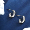 Wholesale Titanium Steel And Stainless Steel Earrings For Women Simple Style Electroplated