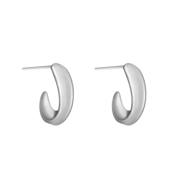Wholesale Titanium Steel And Stainless Steel Earrings For Women Simple Style Electroplated