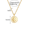 Wholesale Titanium Steel And Stainless Steel Fashion Geometric Pendant Jewelry Electroplated Love Necklace For Women