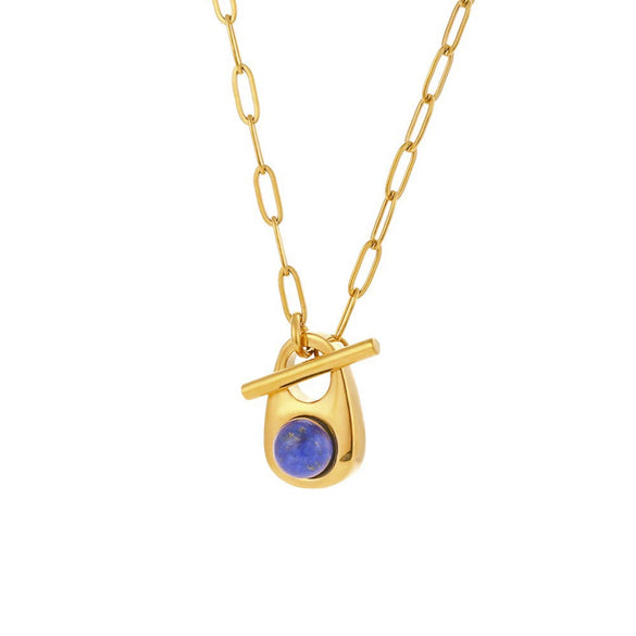 Wholesale Titanium Steel And Stainless Steel Fashion Geometric Pendant Jewelry Electroplated Love Necklace For Women