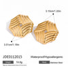 Wholesale Titanium Steel And Stainless Steel Geometric Earrings For Women With Electroplating Treatment