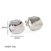 Wholesale Titanium Steel And Stainless Steel Geometric Earrings With Electroplating For Women And Men