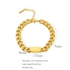 Wholesale Titanium Steel And Stainless Steel Geometric Style Electroplated Heavy Industry Thick Chain Bracelet For Women And Unisex
