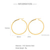 Wholesale Titanium Steel And Stainless Steel Hollow Crescent Earrings With 18K Gold Electroplating