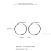 Wholesale Titanium Steel And Stainless Steel Hollow Crescent Earrings With 18K Gold Electroplating
