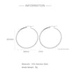 Wholesale Titanium Steel And Stainless Steel Hollow Crescent Earrings With 18K Gold Electroplating