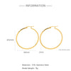 Wholesale Titanium Steel And Stainless Steel Hollow Crescent Earrings With 18K Gold Electroplating