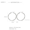 Wholesale Titanium Steel And Stainless Steel Hollow Crescent Earrings With 18K Gold Electroplating