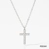Wholesale Titanium Steel And Stainless Steel Jewelry Suit With Cross Stand Pendant Bear Piglet Small Animal Pattern Electroplated For Women