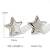 Wholesale Titanium Steel And Stainless Steel Jewelry With Five Pointed Star Pattern Inlay And Vacuum Plating For Women