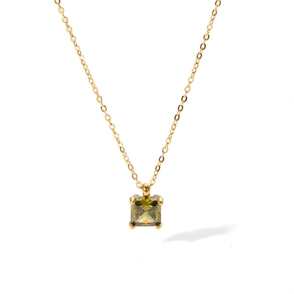 Wholesale Titanium Steel And Stainless Steel Jewelry With Geometric Pattern And Electroplating Treatment Earrings And Necklace Set