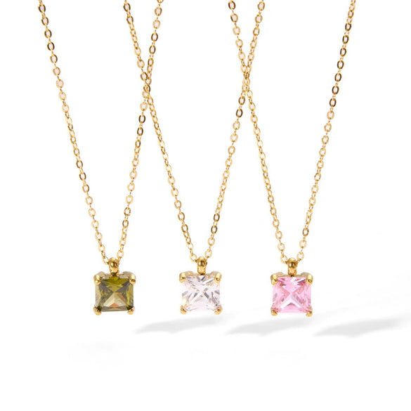 Wholesale Titanium Steel And Stainless Steel Jewelry With Geometric Pattern And Electroplating Treatment Earrings And Necklace Set