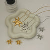 Wholesale Titanium Steel And Stainless Steel Jewelry With Geometric Style Electroplated Necklace And Earrings For Women