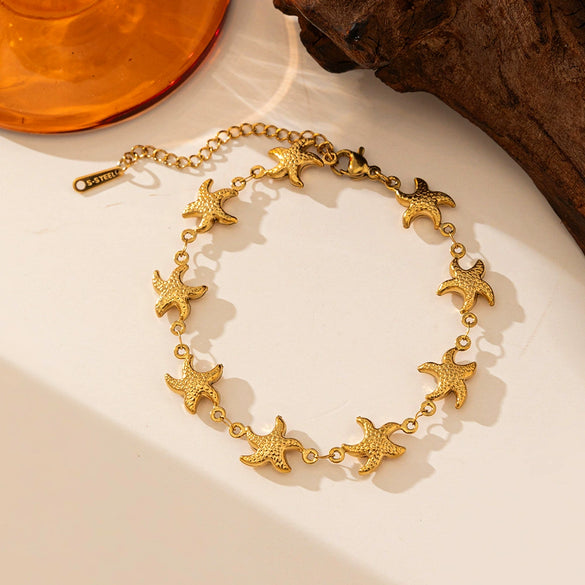 Wholesale Titanium Steel And Stainless Steel Jewelry With Marine Life Pattern Electroplated Design For Women Earrings Bracelet Necklace