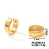 Wholesale Titanium Steel And Stainless Steel Mirror Polished Geometric Earrings For Men And Women