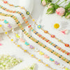 Wholesale Titanium Steel And Stainless Steel Necklace And Bracelet With Oil Drop Design Daisy And Butterfly And Olive Leaf Patterns Vacuum Plated And Handmade Chain For Women