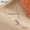 Wholesale Titanium Steel And Stainless Steel Necklace Geometric Line Design Electroplated For Women
