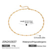 Wholesale Titanium Steel And Stainless Steel Necklace With Geometric Pattern Electroplated Treatment For Women