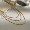 Wholesale Titanium Steel And Stainless Steel Necklace With Geometric Styling And Electroplating For Women