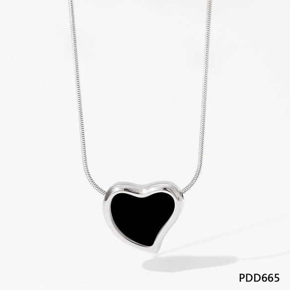 Wholesale Titanium Steel And Stainless Steel O Chain Necklace With Rhombus Design And Electroplating For Women