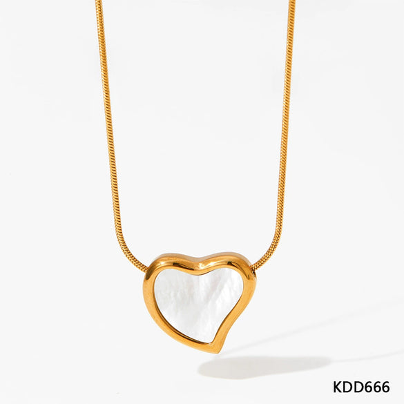 Wholesale Titanium Steel And Stainless Steel O Chain Necklace With Rhombus Design And Electroplating For Women