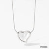 Wholesale Titanium Steel And Stainless Steel O Chain Necklace With Rhombus Design And Electroplating For Women