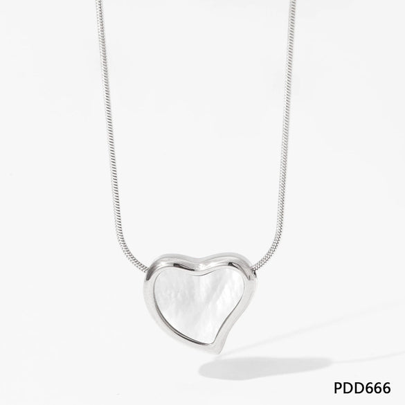 Wholesale Titanium Steel And Stainless Steel O Chain Necklace With Rhombus Design And Electroplating For Women